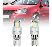 NSLUMO Ampoules de feux de position LED pour V.W Golf Mk4 Mk5 Mk6 PAIRE DE FEUX DE POSITION T10 W5W 3 LED 6000K Aucune erreur T10 LED Ampoule de dégagement