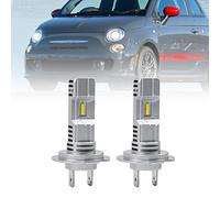 NSLUMO Ampoules de phares LED H7 pour F.iat 500 500C 500L Doble Ducato Punto Ulysse 6500K Blanc 6x Kit de conversion de phares LED tout-en-un super lumineux H7 Halogène de remplacement Mini Taille