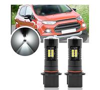 Nslumo Ampoules LED DRL Feux de stationnement diurnes pour F/ord Ecosport mk1 2013 2014 2015 2016 2017 P13W 2 pièces Blanc xénon Canbus LED Lumières du jour DLR Lampe de ville Ampoules Phares
