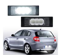 NSLUMO éclairage plaque LED compatible avec B.M.W E81 E87 1 Series X2 F39 6 Series F20 F21 E63 E64 F06 F12 F13 Z4 E86 E85 E89 lampe arrière plaque d’immatriculation LED, 6000K, CANBUS sans erreur