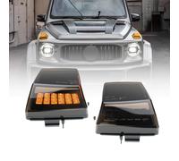 NSLUMO Feux de clignotant latéraux LED dynamiques pour Mercedes-Ben.z G-Class G-Wagon W463 (G 63 AMG/G 550) 2019-2024, répétiteur de clignotant séquentiel d'aile avant, lampe d'angle, éclairage fluide