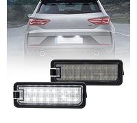 NSLUMO feux de plaque LED pour Seat Leon Mk2 Mk3 Seat Ibiza 6L 6J MK3 MK4 | MK5 5F 1M 6000K blanc xénon plug-and-play étanches IP67 E4 3D0943021A 1J6943021B 3C5943021 1K8943021 2PCS