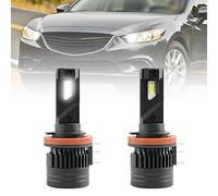 NSLUMO H15 Ampoules de phares LED 60W Blanc H15 Kits de conversion de phares à faisceau principal Ampoule DLR pour Ma.zda 3 6 CX-5 DRL Ampoule de conduite diurne