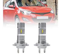 NSLUMO H7 Ampoules de phare LED pour Hyun.dai I20 I30 I40 Santa Fe Sonata Elantra H7 ampoules LED pour voitures Hyun.dai I20 Low Beam 6500K Blanc LED Phare H7 Mini Taille