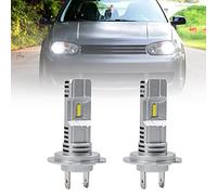 NSLUMO H7 Ampoules de phares LED pour Golf MK4 IV 1J1 1E7 1J5 Convertible Variant Estate 6500K Blanc 6x Kit de conversion de phares LED tout-en-un lumineux H7 Halogène de remplacement Mini taille