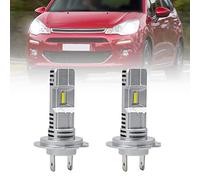 NSLUMO H7 Ampoules LED pour Citroën C1 C3 C4 C5 DS3 DS4 DS5 - Phare Faisceau Bas 6000K Blanc - Mini Taille pour C4 Picasso