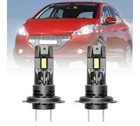 NSLUMO H7 LED Phare Ampoules pour Peug.eot 207 208 2008 308 3008 206 408 4008 5008 H7 LED ampoules pour voitures Peug.eot 208 Low Beam 6500K Blanc LED Phare H7 Mini Taille