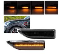 NSLUMO Indicateurs latéraux Led Répéteur Feu de position Mini Cooper Countryman F60 2017-up Ambre Led Clignotant Clignotant Lampe 2 pcs Fumée Lentille