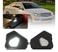 NSLUMO LED côté sous miroir flaque d'eau de courtoisie pour Mercedes Ben classe E W212 classe A W176 classe B W246 classe C W204 CLA GLA GLK LED rétroviseur périphérique rétroviseur lampe