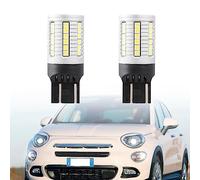 NSLUMO LED Drl Ampoules Feux Diurnes Pour FIAT 500X Typ334 2018-2023 PAIRE FEUX DRL 45 LED T20 CANBUS 6000K AUCUNE ERREUR W21W Led Parking light