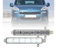 NSLUMO Led DRL Feux de jour pour Citro.ën Berlingo pour Peug.eot Partner pour Op.el Zafira Life I Vivaro mk3 Blanc xénon LED Brouillard Conduite Lumière DLR Lampe de ville 2 pièces