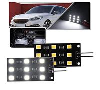 NSLUMO LED Éclairage de courtoisie Bagages Coffre Lumière de botte pour Seat Ibiza Leon Toledo Ateca Arona Alhambra 2Pcs Blanc xénon Éclairage de coffre à compartiment de boîte à gants