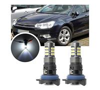 NSLUMO Lot de 2 ampoules LED DRL pour feux de circulation diurnes Citr.oen C5 MK2 2008 2009 2010 2011-2017 HP24W P24W G4 Blanc xénon Canbus LED DLR City