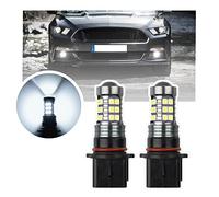Nslumo Lot de 2 ampoules LED DRL pour feux de circulation diurnes For.d Must.ang 2015 2016 2017 P13W 12277 SH23W Xenon Blanc Canbus LED DLR City
