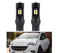 NSLUMO Lot de 2 ampoules LED DRL pour feux de circulation diurnes T20 7443 W21/5 W pour Op.el Corsa D E 2006-2019 Xénon blanc Canbus LED DLR