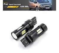 Nslumo Lot de 2 ampoules LED DRL T20 7443 W21/5 W pour Op.el Meriva B 2010-2017 Blanc Xénon Canbus LED DLR City