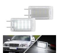 NSLUMO Lot de 2 lumières LED blanches de courtoisie pour porte avant de Mercedes Benz W202 S202 W124 A124 C124 S124 W210 S210 W126 C126