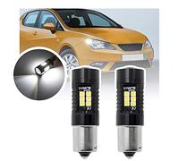 NSLUMO P21W ampoules LED DRL pour Seat Ibiza 6J, Leon Alhambra, CANbus | 6000K blanc xénon feux de jour, BA15S 1141 2396 1156 67 87 1156NA, éclairage 360°, DRL ampoule de rechange