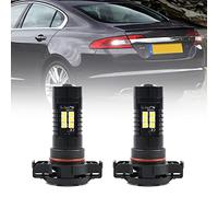 Nslumo PS19W Ampoules LED de recul pour Jaguar XF 2008 2009 2010 2011, PS19W LED Canbus Ampoules de recul, 5202 Lampe de secours de voiture, Pas d'éclairage de recul scintillant
