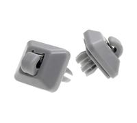 NSNGPAFACZ 2 pièces gris Auto pare-soleil Clips support de suspension crochet de fixation Compatible for VW Passat B7 Polo Up Skoda Rapid 2012-15 6RD857561/6R0857561 Y20 Fixations et clips automobiles