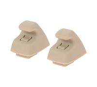 NSNGPAFACZ 2 pièces support de pare-soleil fixation crochet suspension for la trappe située au bas des clips compatibles for GM 95994975 Fixations et clips automobiles(Beige)