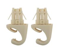 NSNGPAFACZ Clip de fixation for pare-soleil, 2 pièces, for, Compatible for Toyota Corolla Camry Highlander Prius RAV4 Solara Fixations et clips automobiles(Beige)