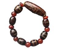 NSNYDNZ Bracelet, Bracelets de Perles, Bijoux en Perles d'agate Naturelle Dzi