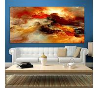 Nsodinevus Grand Art Mural Abstrait Art De La Toile Images De Nuages Abstraits Art Moderne Pour Salon Chambre Cuisine Et Bureau DéCoration Murale Sans Cadre (70x140 cm) 28×55 pouces