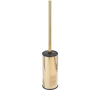 NSODOO Porte-Brosse de Toilette autoportant pour salles de Bains Support de Brosse de Toilette en Acier Inoxydable 304 Rangement et Organisation Résistant à la Rouille Or Poli Rond 18 Pouces de Haut