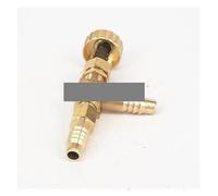 NSPKZXTTGF 10mm Hose Barbed Elbow Brass Needle Valve Control Valve with Spring for Gas