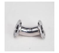 NSPKZXTTGF 25mm O/D 304 Stainless Steel Ferrule 45 Degree Elbow Pipe Fitting Tri Clamp