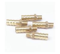 NSPKZXTTGF 5PC Hose Barb I/D 8mm - M8x1.25 Metric Male Thread Brass Coupler Splicer Connector Fitting