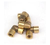 NSPKZXTTGF 5PCS 1/8" BSPP Elbow Female Pipe Brass Adapter Coupler Connector Fitting