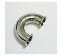 NSPKZXTTGF Fit Tube O.D 38mm Ferrule OD 50.5mm 304 Stainless Steel Ferrule 180 Degree Elbow Pipe Fitting Tri Clamp