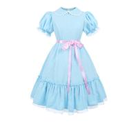 NSPSTT Costume de jumeaux pour adulte inspiré de l'horreur - Robe de sœur jumelle effrayante pour Halloween - Motif à pois, taille M