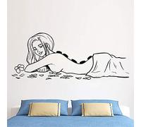 NSRJDSYT Autocollant Mural en Vinyle Spa Relax Design Stickers muraux Spa Salon de beauté décoration Spa Motif Mural Autocollants de Massage thaïlandais 142x57cm