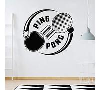 NSRJDSYT Sport Stickers Muraux Jeux De Tennis De Table Ping-Pong Raquette De Sport Vinyle Sticker Décoration de La Maison Salle d'exercice Chambre Ado 92x84cm