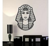 NSRJDSYT Sticker Mural Femme égyptienne Pharaon Egypte thème Style Vinyle fenêtre Autocollants rétro Chambre Homme Grotte décor à la Maison Art peintures murales 42x53cm