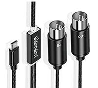 Nsssunnre Câble MIDI Vers USB C Type C Convertisseur MIDI USB avec Voyant pour Ordinateur D'Orgue éLectronique