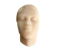 Nsssunnre Modèle de Tête Humaine en Silicone Micro-Modelé Simulation D'Injection Faciale Suture Coussinet Cutané Modèle Factice Femme