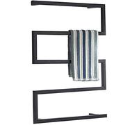 NSTVVEE Porte-Serviettes Chauffant, Porte-Serviettes Chauffant électrique Mural, Porte-Serviettes Chauffant en Acier Inoxydable, Finition chromée polie pour Salle de Bain, Plug-in (câblage
