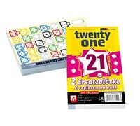 NSV - 4047 - Twenty One - Lot de 2 Blocs de Rechange, Jeu de dés