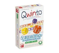 NSV - 4139 - QWINTO - Natureline - Lot de 2 Blocs de Rechange - Jeu de dés sans Plastique et Durable - Rouge, Bleu, Jaune, Violet
