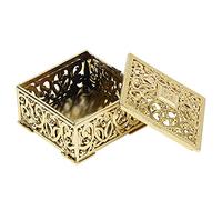 NSXAYIWE 12PCS Party Favor Boîtes, style européen de mariage Hollow Square Favors pour les invités, Luxurious Candy Boxes for Event Bridal Shower Anniversary Christmas (Ou)