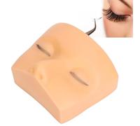Nsxayiwe 3 couches de cils mannequin, cils en silicone mannequin cils pour les extensions de cils, maquillage des fournitures de coups de cils à touche pour la technologie des cils (Peau jaune)