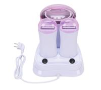 NSXAYIWE Chauffe-cire 3 en 1 pour épilation, chauffe-cire avec température réglable, double cartouche, chauffe-cire à rouler pour cheveux, jambes, visage, aisselles, bikini