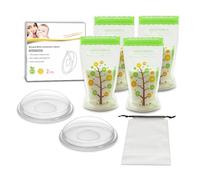 NSXAYIWE Collecteur de Lait Maternel en Silicone Portable, Tire-Lait Portable avec Sac de Stockage de Lait, Coque de Collecteur de Lait Maternel réutilisable pour l'allaitement