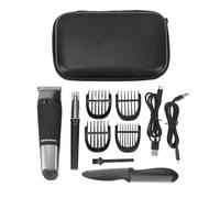 Nsxayiwe Nez Hair Trimmer Ensemble, Hair Clipper Kit, Barber Hair Kit Kit, LCD Affichage 2 Speed Control, USB Charge Wate Roproof 4PCS Guide Combs Eva Sac pour l'homme