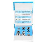 NSXAYIWEEmbouts De Rechange Pour Dermabrasion, 9 Pièces, Têtes De Machine Professionnelles De Dermabrasion Faciale Multi-tailles En Métal Pour L'élimination des Rides