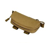NSXVIF Étui Tactique et Portable pour Lunettes de Soleil Avec Système MOLLE, Étui de Transport Antichoc à Clapet, pour le Quotidien le Vélo le Camping et la Randonnée(Brown)